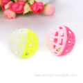 hollow Pinstripe Plastic Bell ball cat toys